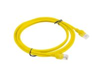 Patchcord Lanberg UTP kat.5e 2m żółty - 2