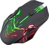 Mysz bezprzewodowa Defender KATANA GM-511 optyczna 3200dpi czarna RGB AKUMULATOR 7 przycisków Gaming bezklikowa silent - 7