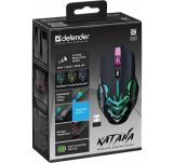 Mysz bezprzewodowa Defender KATANA GM-511 optyczna 3200dpi czarna RGB AKUMULATOR 7 przycisków Gaming bezklikowa silent - 6
