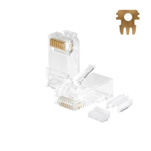 Wtyk RJ45 UTP kat. 6A, drut, Netrack (100 szt)