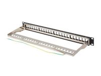 Patch panel pusty Lanberg PPKS-0924-B 24 port 1U 19