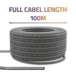 Kabel sieciowy Qoltec Patchcord skrętka UTP | Miedziany Cu | CAT6 | High speed 1Gb/s | LAN | 100m | Szary - 4