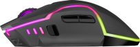 Mysz bezprzewodowa Defender ONESHOT GM-067 optyczna 3200dpi czarna RGB AKUMULATOR 7 przycisków Gaming - 3