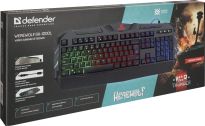Klawiatura przewodowa Defender WEREWOLF GK-120DL podświetlana gaming+gra War Thunder - 2