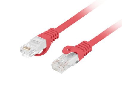 Patchcord Lanberg UTP kat.6 5m LSZH CU fluke passed czerwony