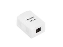 Gniazdo natynkowe Lanberg OU6-0001-W kat.6 1X RJ45 - 2
