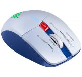 Mysz bezprzewodowa Defender TISA GM-126 optyczna 1600dpi 2.4 GHz + Bluetooth biało-niebieska RGB AKUMULATOR 6 przycisków Gaming - 3
