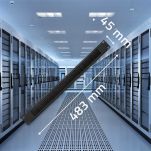 Przepust szczotkowy Qoltec do szaf RACK 19