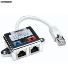 Rozdzielacz Intellinet RJ45x2 ekaranowany - 2