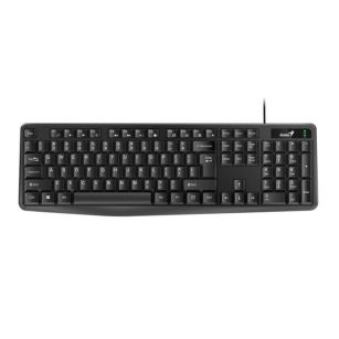 Klawiatura przewodowa Genius KB-117 Offcie black, Full size, odporna na zalanie