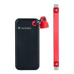 Dysk SSD zewnętrzny Verbatim Pocket SSD 2TB USB-C 3.2 Gen 2 czarny/czerwony - 2