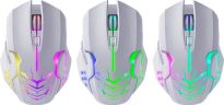 Mysz bezprzewodowa Defender KATANA GM-511 optyczna 3200dpi biała RGB AKUMULATOR 7 przycisków Gaming bezklikowa silent - 2