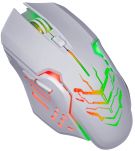 Mysz bezprzewodowa Defender KATANA GM-511 optyczna 3200dpi biała RGB AKUMULATOR 7 przycisków Gaming bezklikowa silent - 3