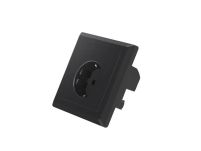 Gniazdo podtynkowe Lanberg 230V pojedyncze + 2x USB 2.1 A schuko czarne - 4