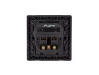 Gniazdo podtynkowe Lanberg 230V pojedyncze + 2x USB 2.1 A schuko czarne - 2