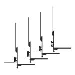 Zestaw półki na videobar i laptop Neomounts AV60-500BL 43