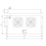 Panel chłodzący Intellinet Rack 19
