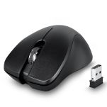 Mysz bezprzewodowa Perixx PERIMICE-621 optyczna 1600dpi 2.4 GHz, czarna, silent, cicha, bezklikowa - 2