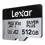 Karta pamięci Lexar microSDXC Silver Plus 512GB V30 UHS-I U3 A2 205/150MB/s - 2