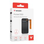 Dysk SSD zewnętrzny Verbatim Pocket SSD 2TB USB-C 3.2 Gen 2 czarny/pomarańczowy - 4