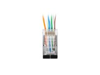 Wtyk sieciowy Lanberg PLS-6000EZ RJ-45 8P8C kat. 6 FTP przelotowy 100 sztuk - 3