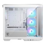 Obudowa MSI MAG PANO M100R PZ WHITE M-ATX Micro Tower z oknem, bez zasilacza - 2