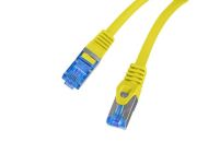 Patchcord Lanberg S/FTP kat.6A 0,25m LSZH CCA fluke passed żółty - 2
