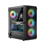 Obudowa LOGIC PORTOS ARGB MIDI USB 3.0 Black - 2