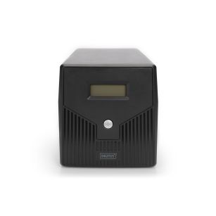 Zasilacz awaryjny UPS DIGITUS Line-Ineractive LCD 1000VA/600W, 2x12V/7Ah, AVR, 4x Schuko CEE 7/3, 2x RJ11, 1x USB 2.0 typ B