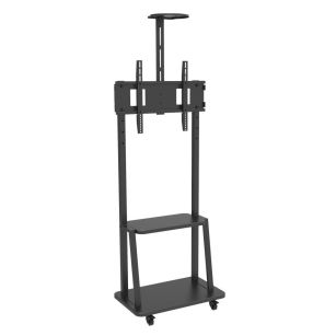 Stojak mobilny Techly 32"-70", 60kg, z półką