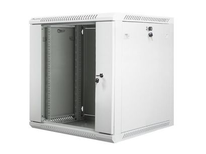 Szafa instalacyjna Rack wisząca 19" 12U 600x600 szara Lanberg (flat pack)