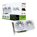 Karta VGA Asus GeForce RTX 5060 Ti DUAL-RTX5060TI-O16G-WHITE Dual OC 16GB GDDR7 128bit HDMI+3xDP PCIe5.0 - 9