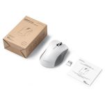 Mysz bezprzewodowa Perixx PERIMICE-621 optyczna 1600dpi 2.4 GHz, szara, silent, cicha, bezklikowa - 4