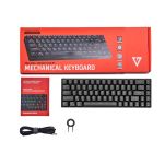 Klawiatura bezprzewodowa Modecom Volcano LANPARTY BT RGB Gaming mechaniczna (Przełącznik żółty Gateron) - 12