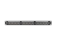 Patch panel Lanberg PPS5-1024-B 24 port 1U kat.5e ekranowany czarny - 4