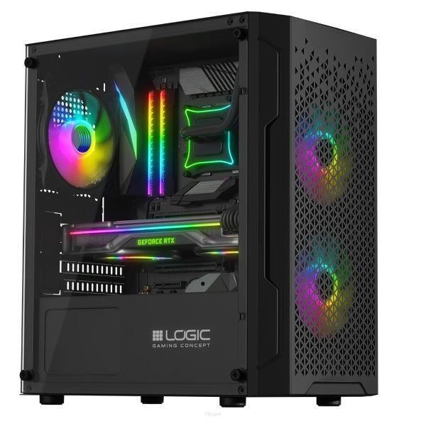 Obudowa LOGIC ARAMIS ARGB mATX/mITX Mini USB 3.0 Black bez zasilacza