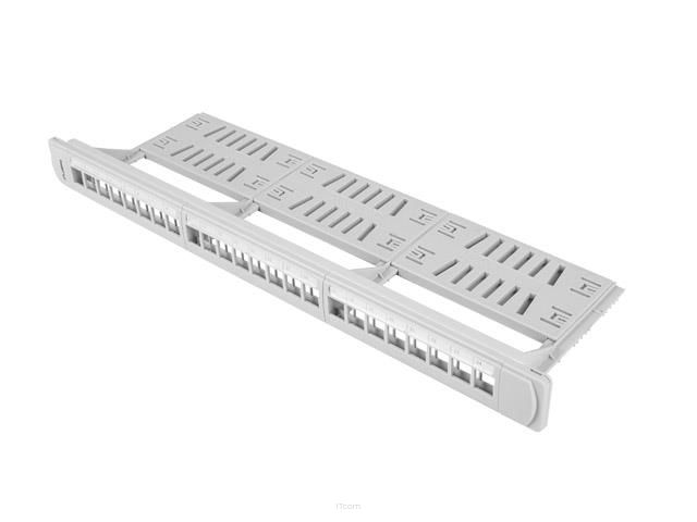 Patch panel pusty Lanberg PPKS-1124-S 24 port 1U 19