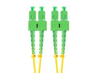 Patchcord światłowodowy Lanberg SM SC/APC-SC/APC DUPLEX 3.0mm LSZH G657A1 15m żółty - 2