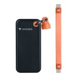 Dysk SSD zewnętrzny Verbatim Pocket SSD 1TB USB-C 3.2 Gen 2 czarny/pomarańczowy - 2