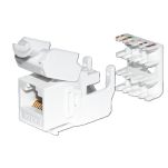 Moduł keystone Jack RJ45 kat. 5e UTP, beznarzędziowy Netrack, biały - 4