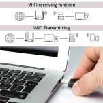 Karta sieciowa Qoltec Bezprzewodowy Ultra szybki mini adapter NANO WiFi | Standard N | USB 2.0 | 300Mbps - 4
