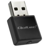 Karta sieciowa Qoltec Bezprzewodowy Ultra szybki mini adapter NANO WiFi | Standard N | USB 2.0 | 300Mbps - 9