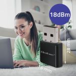 Karta sieciowa Qoltec Bezprzewodowy Ultra szybki mini adapter NANO WiFi | Standard N | USB 2.0 | 300Mbps - 6