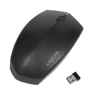 Mysz bezprzewodowa LogiLink ID0191 dwa tryby 2,4 GHz i BT 4.2, ergonomiczna, czarna