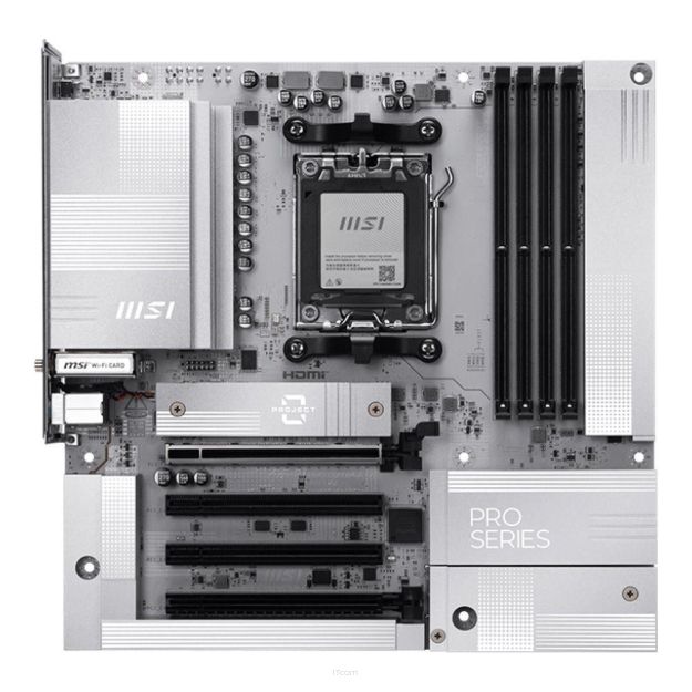 Płyta MSI PRO B850M-A WIFI PZ /AMD B850/DDR5/SATA3/M.2/USB3.1/WiFi/BT/PCIe5.0/AM5/mATX