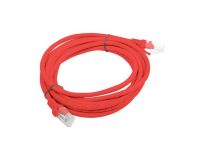 Patchcord Lanberg UTP kat.5e 3m czerwony - 2