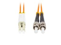 Patchcord światłowodowy Lanberg MM ST/UPC-LC/UPC DUPLEX 3.0MM OM2 50/125 LSZH 15m pomarańczowy - 2