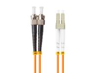 Patchcord światłowodowy Lanberg MM ST/UPC-LC/UPC DUPLEX 3.0MM OM2 50/125 LSZH 15m pomarańczowy - 3