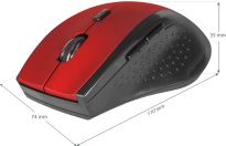 Mysz bezprzewodowa Defender ACCURA MM-365 optyczna 1600dpi 6P czerwona - 5