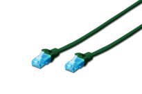 Patchcord DIGITUS UTP kat. 5e 10m PVC zielony - 2